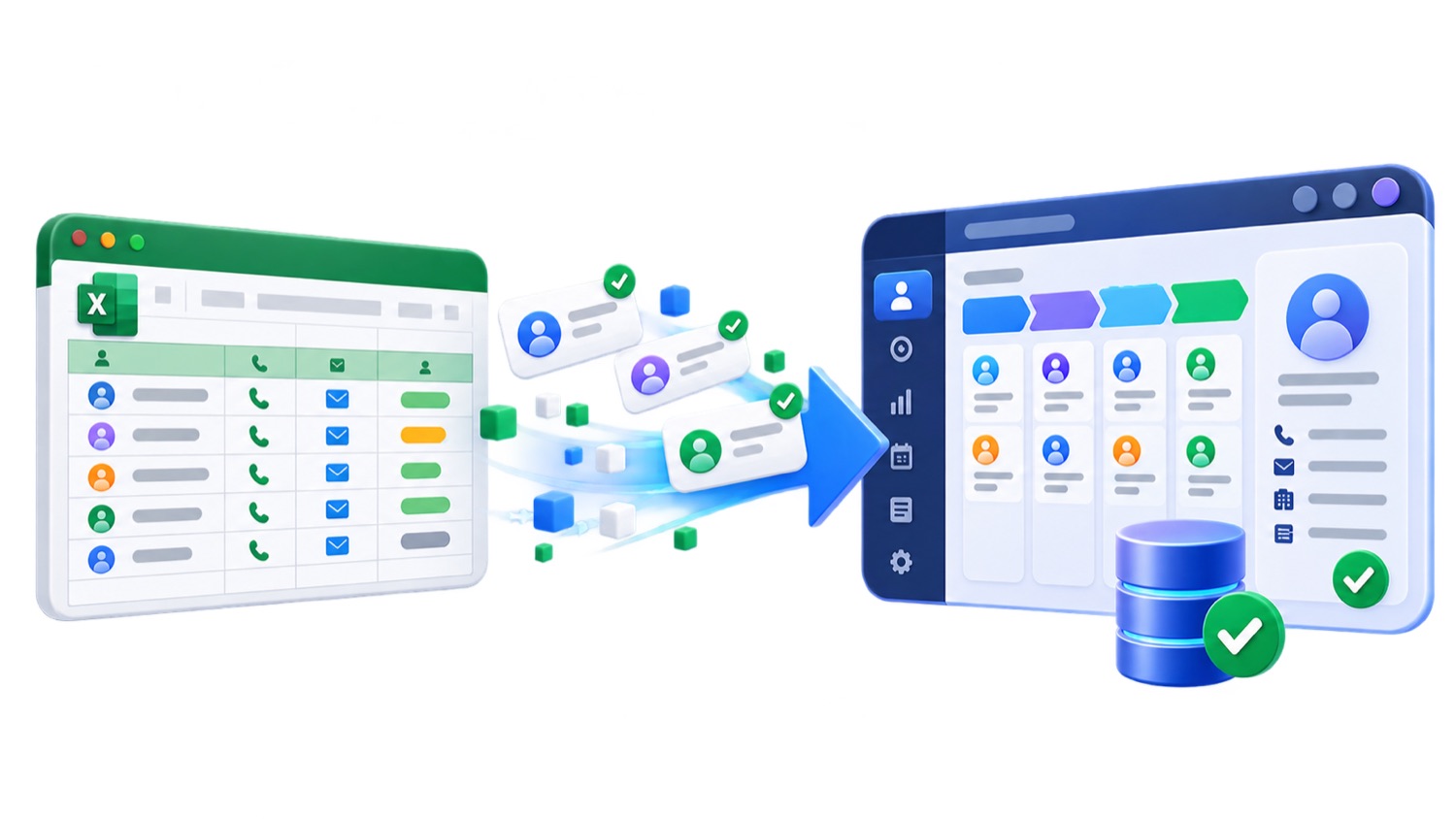 Перенос базы клиентов из таблиц в amoCRM